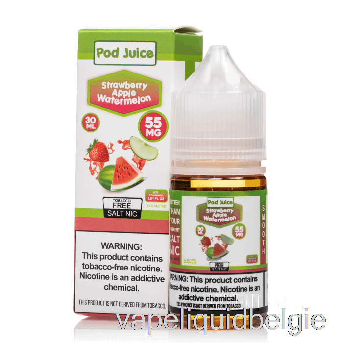 Vape Smaken Aardbei Appel Watermeloen - Peulensap - 30ml 35mg